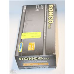 RONCO POWDER FREE BLACK NITRILE XL GLOVES