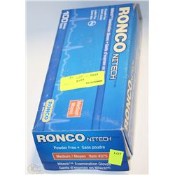 RONCO POWDER FREE NITECH EXAMINATION GLOVES MEDIUM