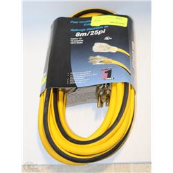EXTREME DUTY OUTDOOR 25FT 12 GAUGE EXTENSION CORD