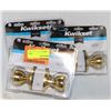 Image 1 : LOT OF 3 KWIKSET BED & BATH HANDLES