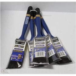 LOT OF 5 CROWN MEAKINS SEMI PRO 1-1/2" BRISTLE