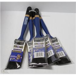 LOT OF 5 CROWN MEAKINS SEMI PRO 1-1/2" BRISTLE