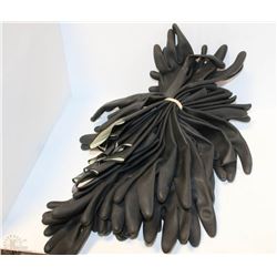 LOT OF ANSELL BLACK CHEMICAL RESISTANT GLOVES