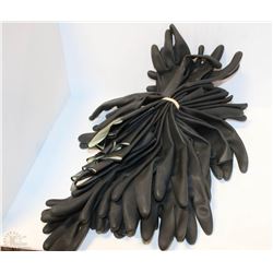 LOT OF ANSELL BLACK CHEMICAL RESISTANT GLOVES