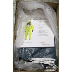 BOX OF DUPONT TYCHEM VAPOR PROTECTIVE GARMENT