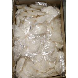 BOX OF CLEAR LATEX GLOVES - LARGE