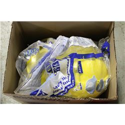 BOX OF NORTH YELLOW HARD HATS