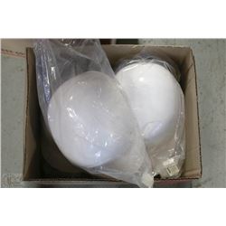 BOX OF WILSON WHITE HARD HATS