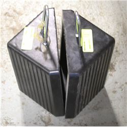 PAIR OF WHEEL CHOCKS