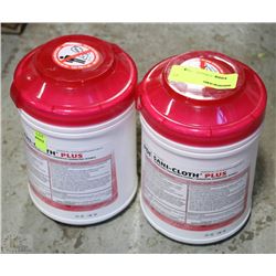 LOT OF 2 PDI SANI-CLOTH PLUS (160 SERVETTES PER O