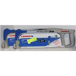 2 LENOX HAND SAWS