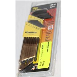 BONDHUS 12PC HEX TOOL SET