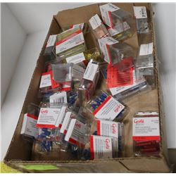 BOX OF ASSORTED GROTE BUTT CONNECTORS AND QUICK