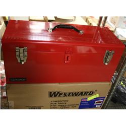 WESTWARD 21" HAND HELD TOOL BOX