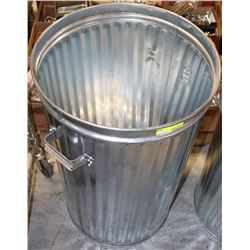 GWM YARD GARD 91L GALVANIZED STEEL GARBAGE BIN