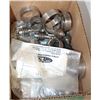 Image 1 : BOX OF ASSORTED BOLT CLAMPS AND BEARINGS