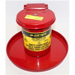 JUSTRITE OILY WASTE CAN