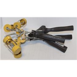 LOT OF 6 SMALL 3" WIDE PAINT ROLLERS