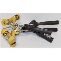 LOT OF 6 SMALL 3" WIDE PAINT ROLLERS