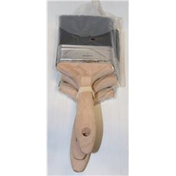 LOT OF THREE 4" WIDE PAINT BRUSHES