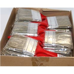 CASE OF INDUSTRIAL GREY BRISTLE 3" PAINT BRUSHES