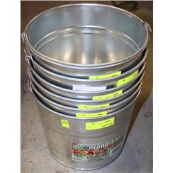 LOT OF 6 GWM YARD GARD BUCKETS