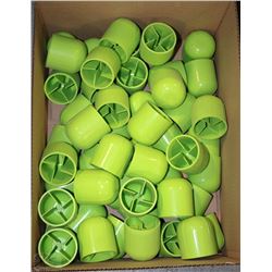 BOX OF REBAR SAFETY END COVERS