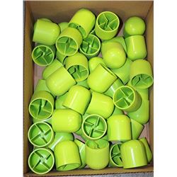 BOX OF REBAR SAFETY END COVERS