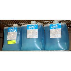 LOT OF THREE 4L AQUARESS HAIR AND BODY SHAMPOO