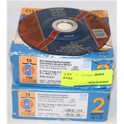 LOT OF 2 DURADISC COMBINATION ABRASIVE WHEELS