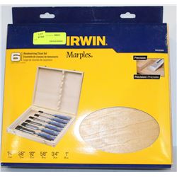 IRWIN MARPLES 6PC WOOD WORKING CHIZEL SET