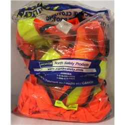 LOT OF 2 NORTH HI VIS VESTS