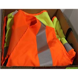 LOT OF 3 HI VIS SAFETY VESTS