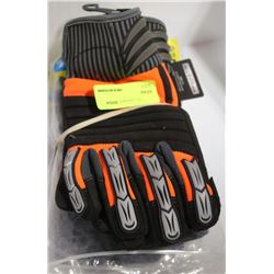 LOT OF 3 PAIRS OF MECHANIX WEAR GLOVES