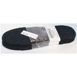 5 PAIRS OF GANKA BLACK FELT POLYESTER INSOLES