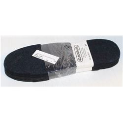 3 PAIRS OF GANKA BLACK FELT POLYESTER INSOLES