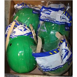 BOX OF NORTH GREEN SAFETY HATS