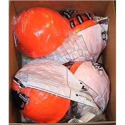 BOX OF 6 ASSORTED SAFETY HELMETS