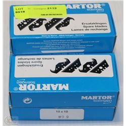 5 PACKS OF MARTOR SPARE BLADES