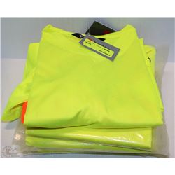 5 PAIRS OF WORK KING REFLECTIVE T-SHIRTS