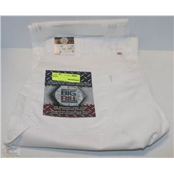 PAIR OF BIG BILL SZ 40X33 WHITE PAINTERS PANTS