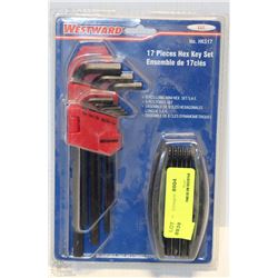 WESTWARD 17PC HEX KEY SET