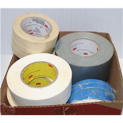 BOX OF ASSORTED 3M TAPES