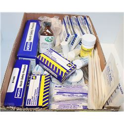 BOX OF NORTH FIRST AID SUPPLIES