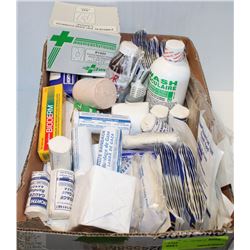 BOX OF NORTH FIRST AID SUPPLIES