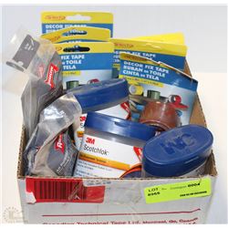 BOX OF DECOR FIX TAPE, 3M SCOTCHLOK MALE