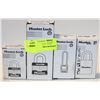 Image 1 : LOT OF 4 ASSORTED MASTERLOCK PAD LOCKS