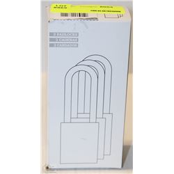 3PK OF MASTERLOCK PADLOCKS