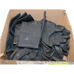 BOX OF ANSELL SZ 7 CHEMICAL RESISTANT RUBBER