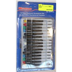 WESTWARD 15PC ELECTRONIC SCREW DRIVER SET